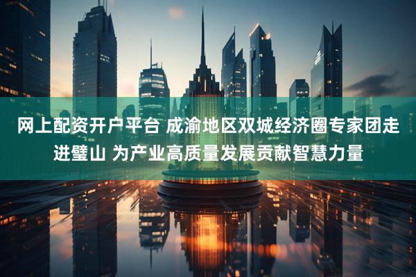 网上配资开户平台 成渝地区双城经济圈专家团走进璧山 为产业高质量发展贡献智慧力量
